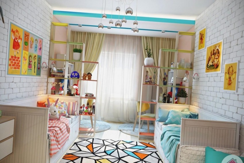 Детская 12 кв. м.: 130 фото дизайна спальни для детей и подростков