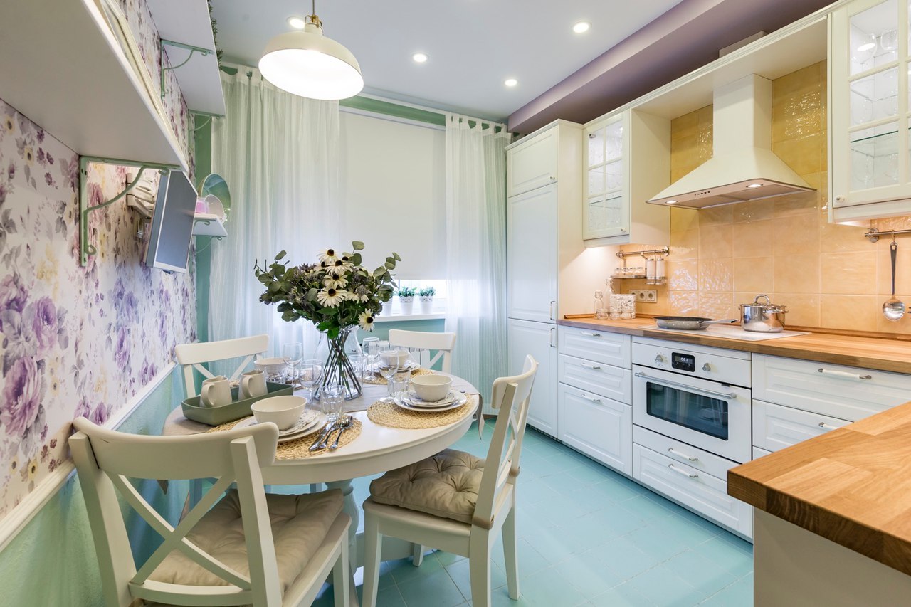 Цветовая гамма кухонь в стиле прованс