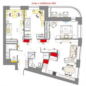 Дизайн трехкомнатной квартиры (53 фото) - особенности планировки, оформления и 6 проектов