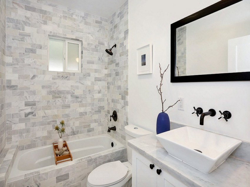 Лучший стиль для маленькой ванной комнаты – минимализм